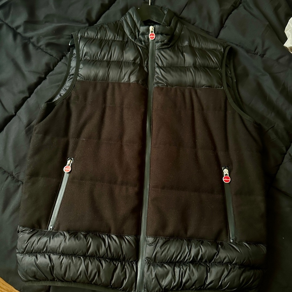 Kiton Black Puffer Vest